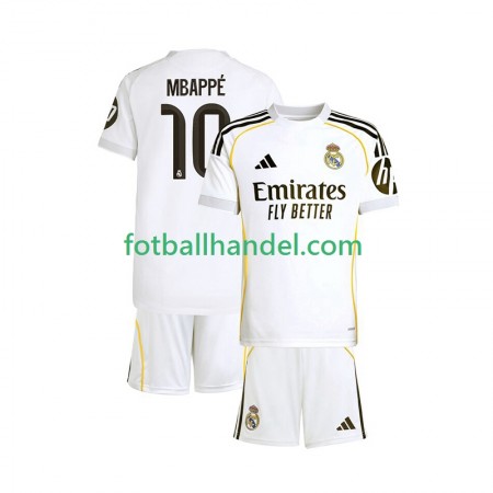 Barn Fotballdrakter Real Madrid Kylian Mbappé 10 Hjemme 2025-26 Kortermet